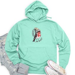 Robin Bird Unisex Midweight Hoodie