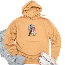 Robin Bird Unisex Midweight Hoodie