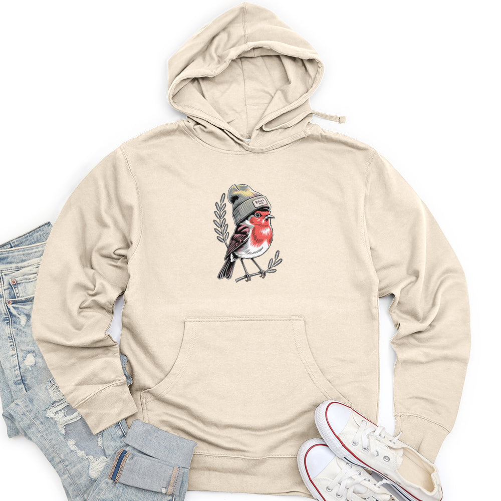 Robin Bird Unisex Midweight Hoodie