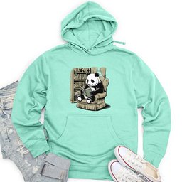 Panda Reading Book Unisex Midweight Hoodie
