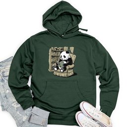 Panda Reading Book Unisex Midweight Hoodie