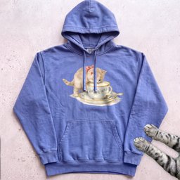 Cat In Teacup Hoodie Gift For Cat Lover