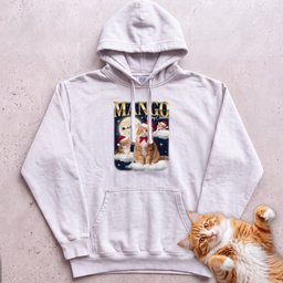 Personalized Bootleg Christmas Cat Hoodie Gift For Cat Lover