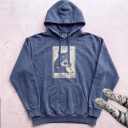 Death Tarot Cat Hoodie Gift For Cat Lover
