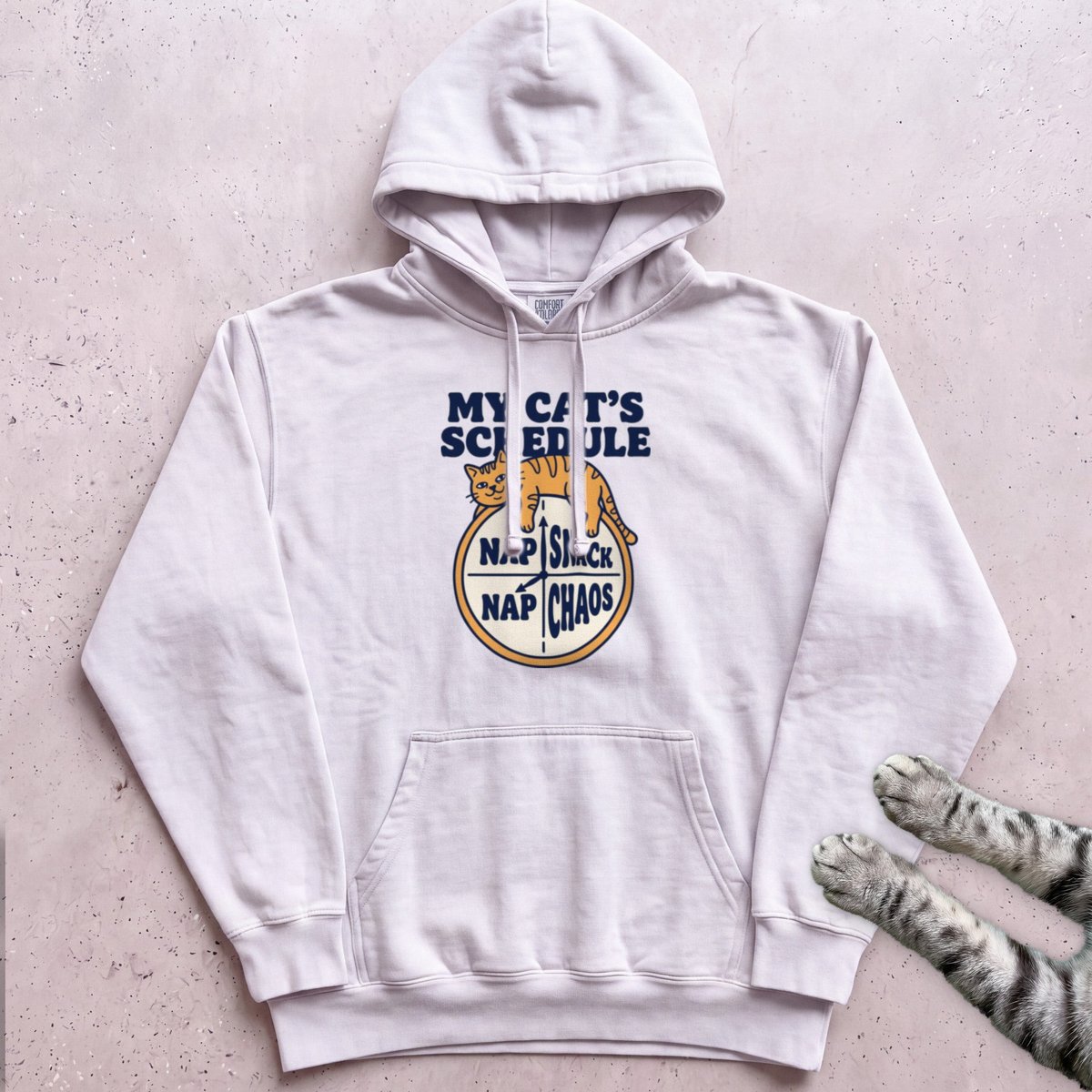 My Cats Schedule Hoodie Gift For Cat Lover