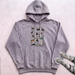 Cat Pattern Hoodie Gift For Cat Lover