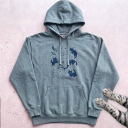 Cosmic Cats Hoodie Gift For Cat Lover
