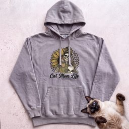 Cat Mom Life Personalized Cat Hoodie Gift For Mom