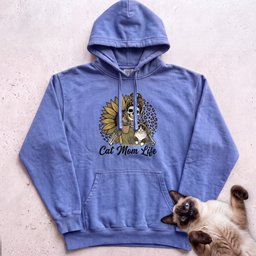 Cat Mom Life Personalized Cat Hoodie Gift For Mom