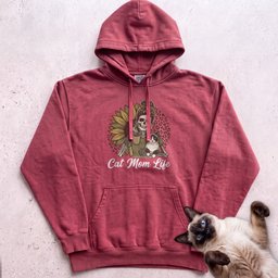 Cat Mom Life Personalized Cat Hoodie Gift For Mom