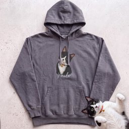 Personalized Cat Hoodie Cat Custom Illustration Hoodie Gift For Cat Lover