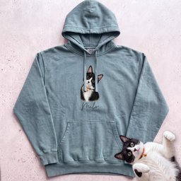 Personalized Cat Hoodie Cat Custom Illustration Hoodie Gift For Cat Lover