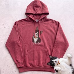 Personalized Cat Hoodie Cat Custom Illustration Hoodie Gift For Cat Lover
