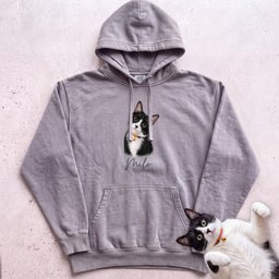 Personalized Cat Hoodie Cat Custom Illustration Hoodie Gift For Cat Lover