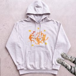Orange Cats Dancing Hoodie Gift For Cat Lover