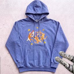 Orange Cats Dancing Hoodie Gift For Cat Lover