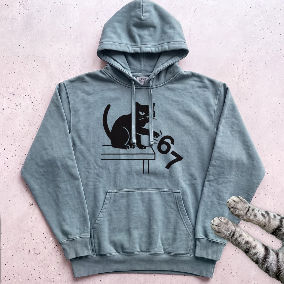 Cat Knocks 67 Off Table Hoodie Gift For Cat Lover
