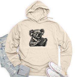 Koala Accordion Melody Unisex Midweight Hoodie