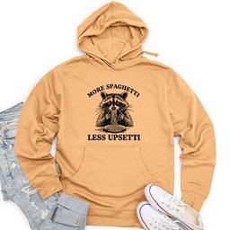 More Spaghetti Less Upsetti 2 Unisex Midweight Hoodie