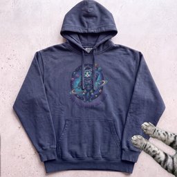 Astronaut Cat Hoodie Gift For Cat Lover