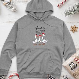 Santa's Silliest Goose Unisex Midweight Hoodie