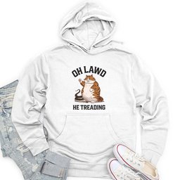 Oh Lawd He Treading Unisex Midweight Hoodie