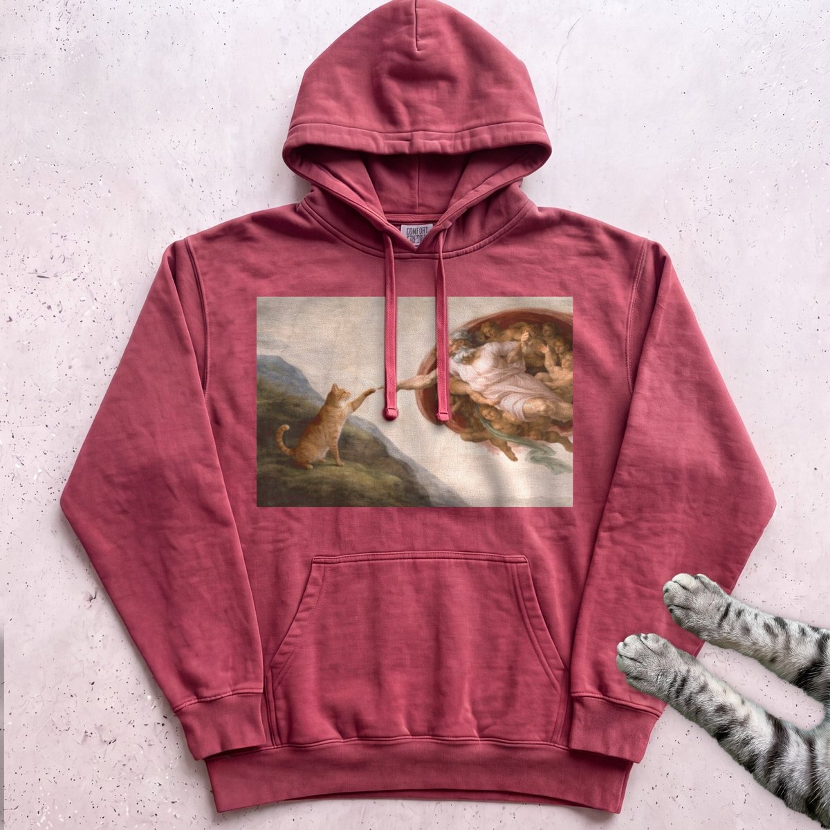 Renaissance Cat Hoodie Gift For Cat Lover