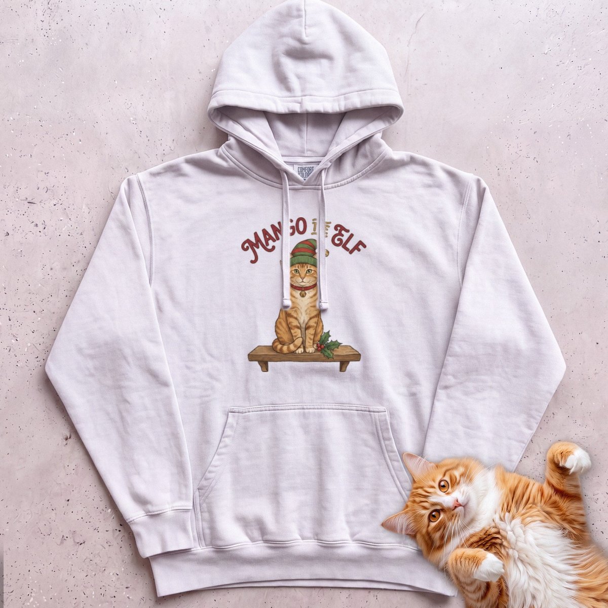 Personalized Elf Cat Hoodie Gift For Cat Lover