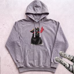 Pirate Black Cat Hoodie Gift For Cat Lover