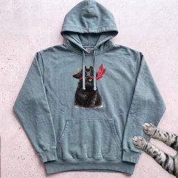 Pirate Black Cat Hoodie Gift For Cat Lover
