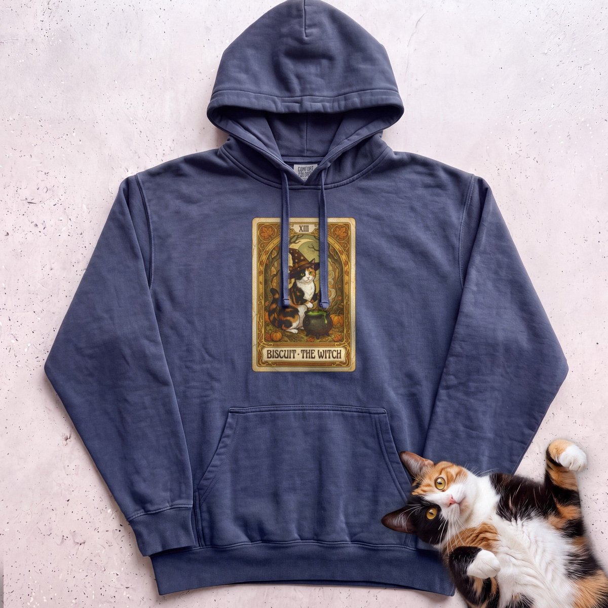 Personalized Witch Tarot Cat Hoodie Gift For Cat Lover