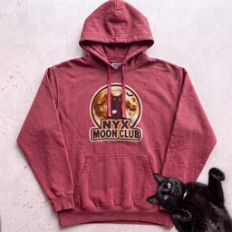 Personalized Moon Club Cat Hoodie Gift For Cat Lover