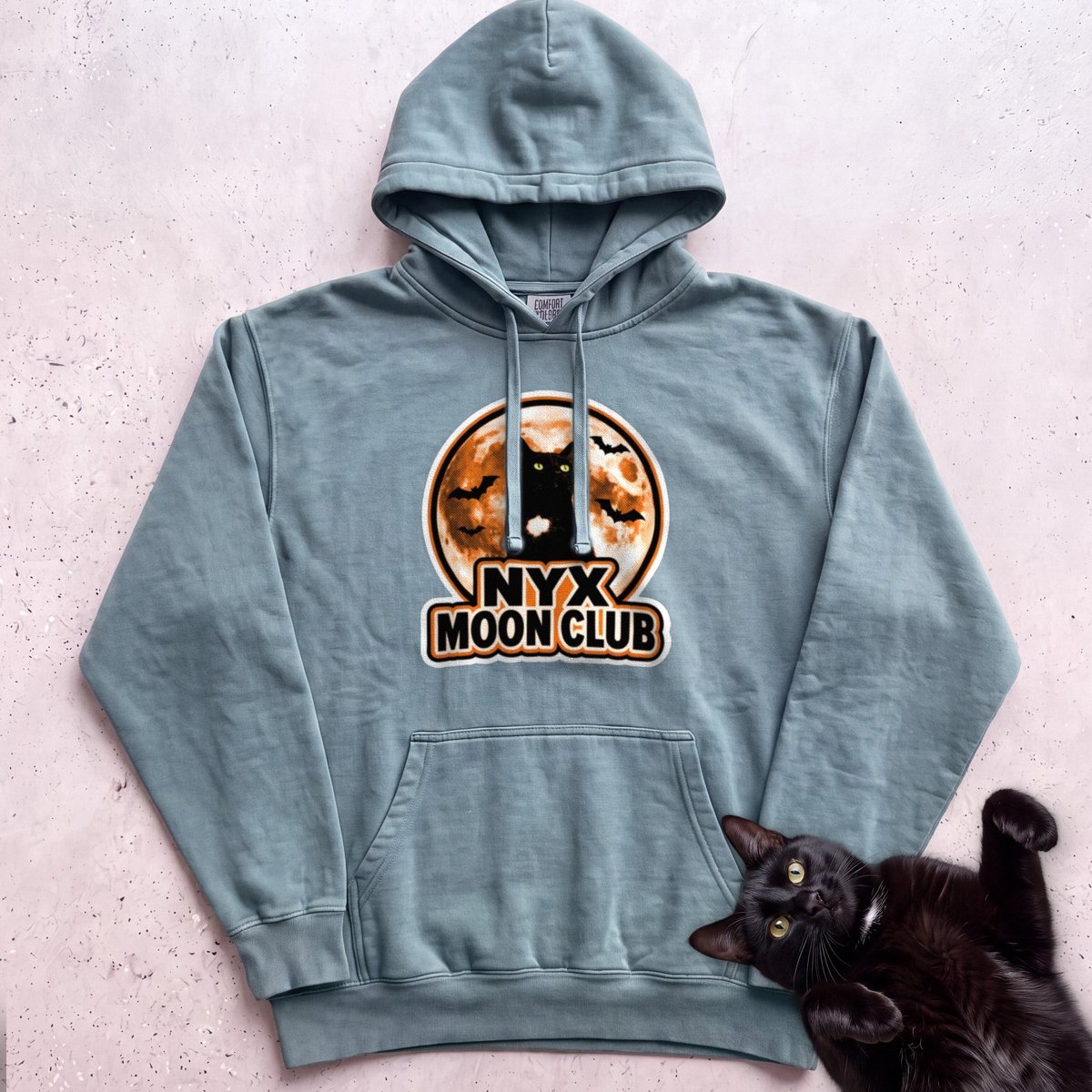 Personalized Moon Club Cat Hoodie Gift For Cat Lover