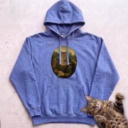 Custom Cat Mona Lisa Hoodie Vintage Portrait Personalized Cat Hoodie Gift For Cat Lover
