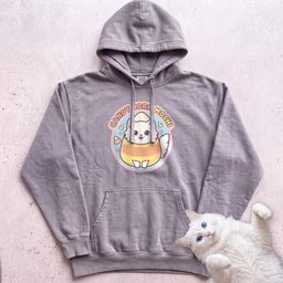 Personalized Candy Corn Costume Cat Hoodie Gift For Cat Lover