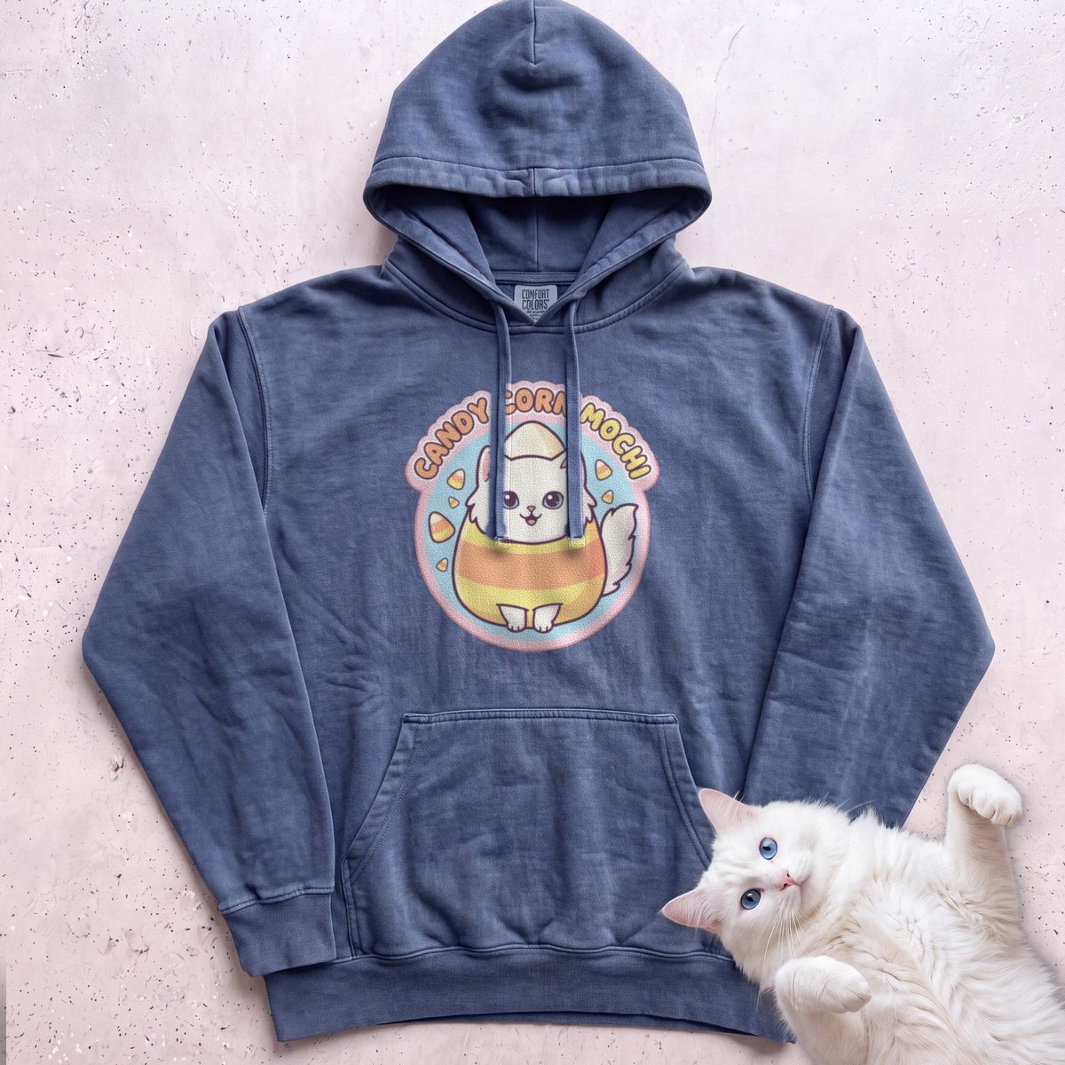 Personalized Candy Corn Costume Cat Hoodie Gift For Cat Lover