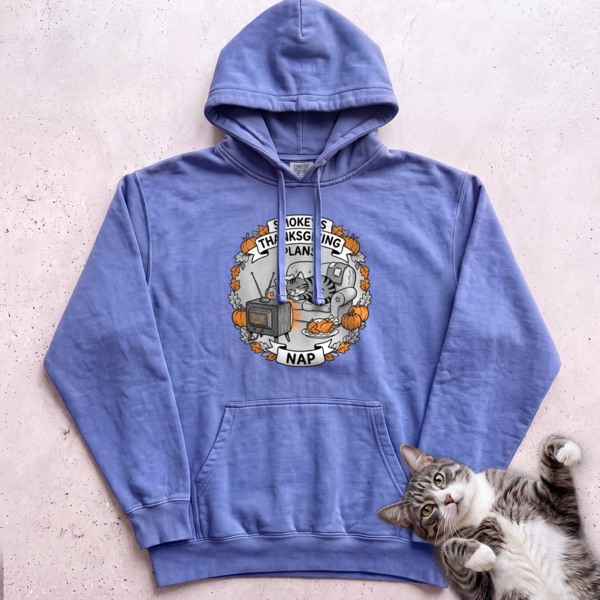 Personalized Thanksgiving Plans Nap Cat Hoodie Gift For Cat Lover