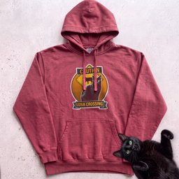 Personalized Black Cat Crossing Hoodie Gift For Cat Lover