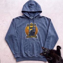 Personalized Black Cat Crossing Hoodie Gift For Cat Lover