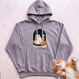 Personalized Bedsheet Ghost Haunting Hours Cat Hoodie Gift For Cat Lover