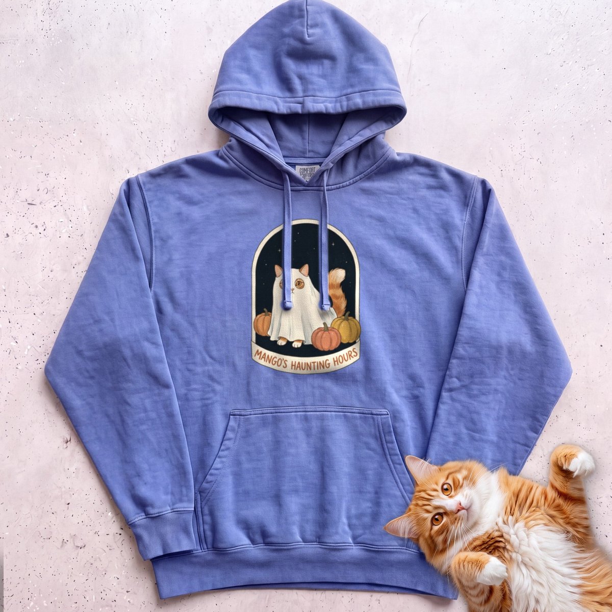 Personalized Bedsheet Ghost Haunting Hours Cat Hoodie Gift For Cat Lover