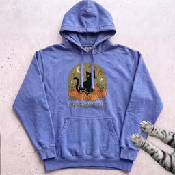 Pumpkin Patch Crew Cat Hoodie Gift For Cat Lover