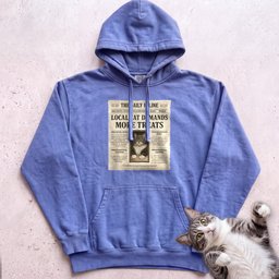 Personalized Custom Cat Newspaper Hoodie Gift For Cat Lover