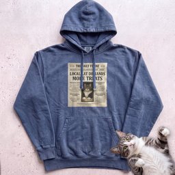 Personalized Custom Cat Newspaper Hoodie Gift For Cat Lover