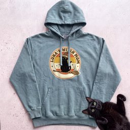 Personalized Witch Mom Cat Hoodie Gift For Mom