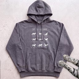 Cat Tail Language Hoodie Gift For Cat Lover