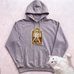 Medieval Cat Portrait Personalized Hoodie Gift For Cat Lover