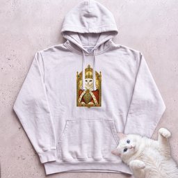 Medieval Cat Portrait Personalized Hoodie Gift For Cat Lover