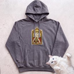 Medieval Cat Portrait Personalized Hoodie Gift For Cat Lover