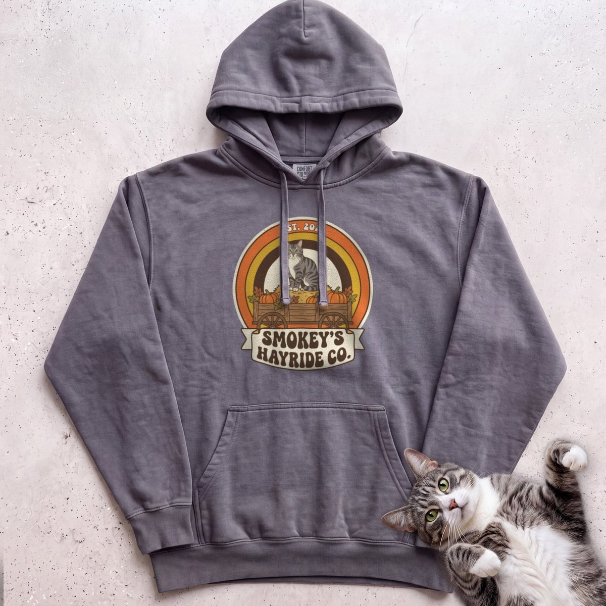 Personalized Hayride Co Cat Hoodie Gift For Cat Lover